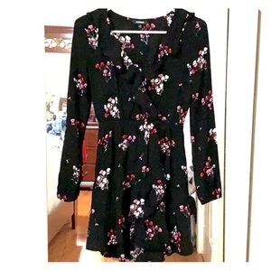 Black flower EXPRESS dress